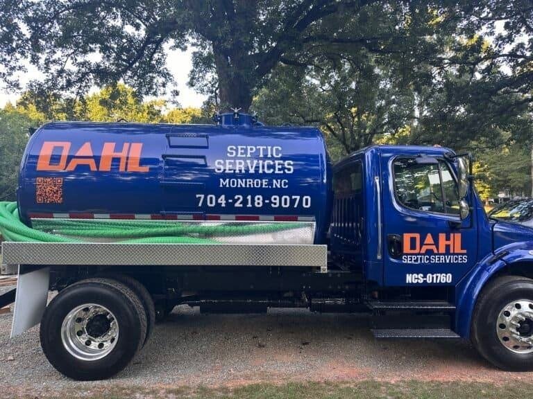 Dahl Septic Services pump truck