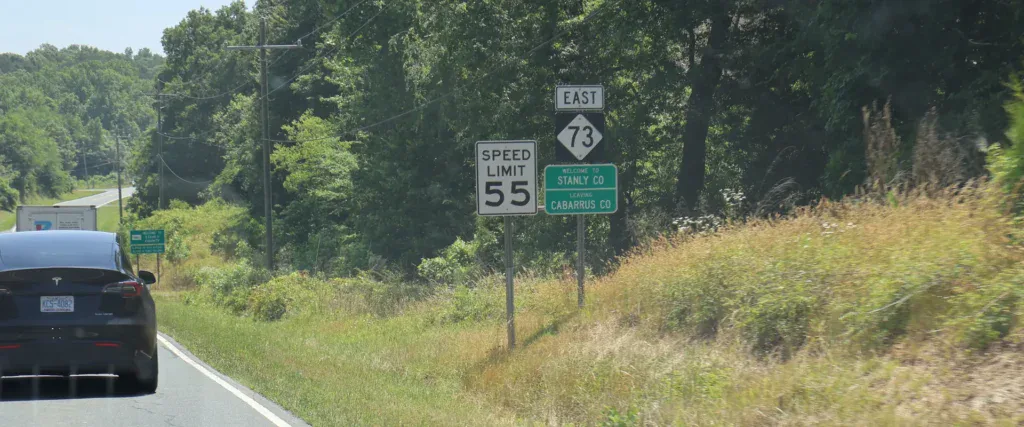 Rural eastern Cabarrus County on NC 73